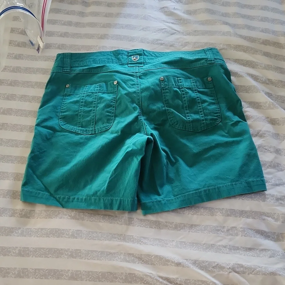 Kuhl Splash 5.5 Performance Shorts Everglade Teal Turquoise Size 8 Eight Women’s - Picture 3 of 3